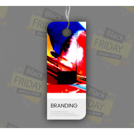 Leaf Hang Tags - Front Only ( 3.5" x 2")