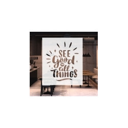 1' x 1' Front Adhesive Cut-Out Frosted Decal