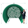Half Circle Photo Booth Enclosure, Double Sided Package (8' x 8ft)