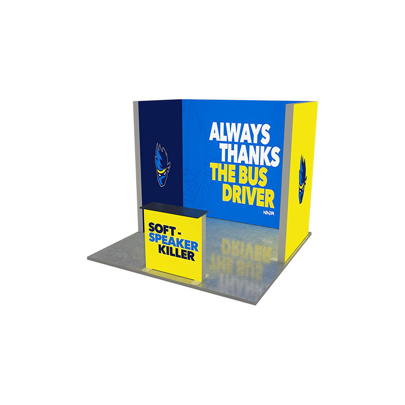 10' Backlit Trade Show Display - Design 4 (Double Sided)