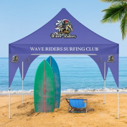 Custom Beach Canopy - Aluminum Hardware with Eco Friendly Fabric
