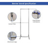 Custom Sizes Economy Step and Repeat Banner Stand (Hardware only)
