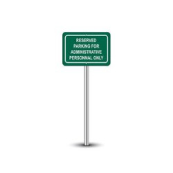 Reflective My Parking Signs (1' x 1ft) SQFT