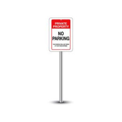 Reflective No Parking Signs (1' x 1ft) SQFT
