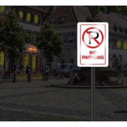 Reflective No Parking Signs (1' x 1ft) SQFT
