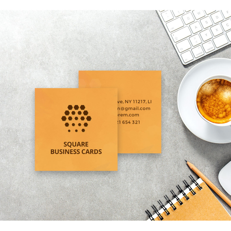 Square Business Cards - Printed Front Only (2" x 2")