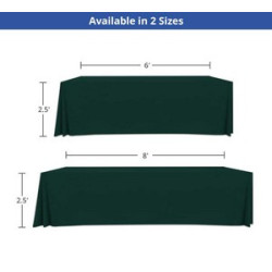 Convertible/Adjustable Table Cover - Fire Retardant Polyester Fabric (6' x 2.5')