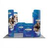 10' Magnetic Modular Fabric Displays - L Shape Curved (Single Sided)
