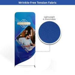 10' Magnetic Modular Fabric Displays - L Shape Curved (Single Sided)