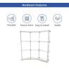 8' x 8' Step and Repeat Fabric Pop Up Curved Display (Hardware only)