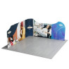 16.4x16.4' Magnetic Modular Fabric Displays L Shape Island (Double Sided)