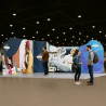 16.4x16.4' Magnetic Modular Fabric Displays L Shape Island (Double Sided)