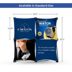 2x2 Micro GeoMetrix Table Top Display, Single Sided package (12.60" x 12.60")