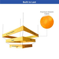 Skytube Tiered Square Hanging Sign Package (10' x 5')