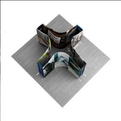13' Magnetic Modular Fabric Displays - Tapered Island Shape (Double Sided)