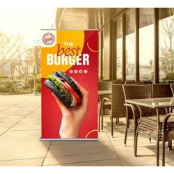 Silverstep 36" x 72" Retractable Banner Stand (Graphic only)