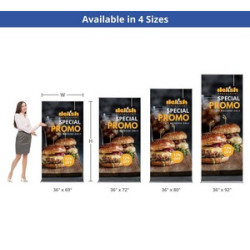 Silverstep 36" x 72" Retractable Banner Stand (Graphic only)