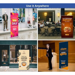 Silverstep 36" x 72" Retractable Banner Stand (Graphic only)