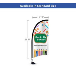 Suction Cup Flags - Blade Single Side Package (11.22'' x 26.57'')