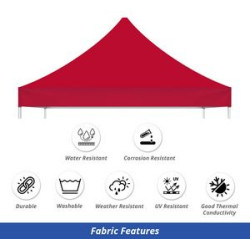 Red Canopy Tent (Topper and Frame) - (20' x 10ft)