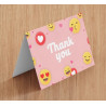 Folded Thank You Cards - 7" x 5" (Folds to 3.5" x 5")