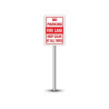 Reflective No Parking Fire Lane Signs (1' x 1ft) SQFT