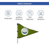 Golf Flags - Triangle, Single Sided package (20" x 14")