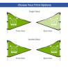 Golf Flags - Triangle, Single Sided package (20" x 14")