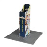 6.5' Magnetic Modular Fabric Display- Two Sloped & Straight Banner Stands (Double Sided)