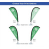 Desk Flags - Teardrop (Single Sided)(6.77" x 15")