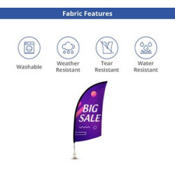 Clip Flags - Blade Double Sided Package (11.22" x 26.57")
