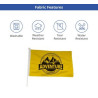 Car Flags Package, Economy Single Sided printing (18" x 12")