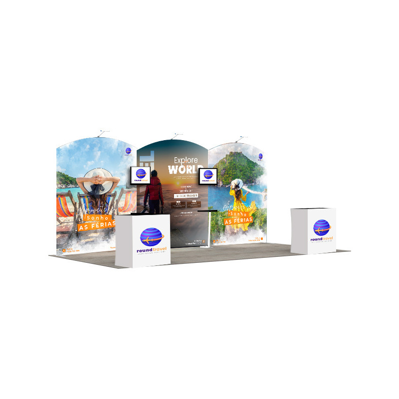 20' Trade Show Booth - Package 8