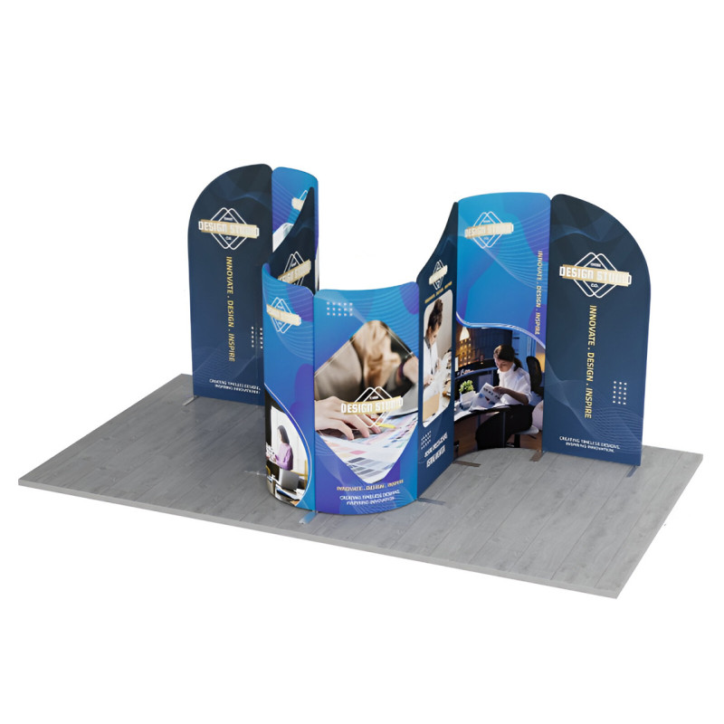 13' Magnetic Modular Fabric Displays - Curved Shape (Single Sided)