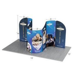 13' Magnetic Modular Fabric Displays - Curved Shape (Single Sided)