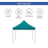 10' Steel Custom Canopy Tent – Basic Trade Show Kit with Back Wall & Half Sides