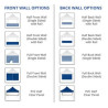 10' Steel Custom Canopy Tent – Basic Trade Show Kit with Back Wall & Half Sides