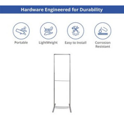 2' x 6.5' Economy Green Screen Backdrop Stands