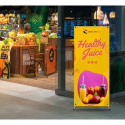 Multifunctional Adjustable X Banner Stands (Graphic only)