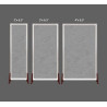 8'x 6' Floor Standing Sneeze Guard - SEG Clear Vinyl