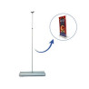 Double sided retractable banner stand - Hardware only (30" x 78")