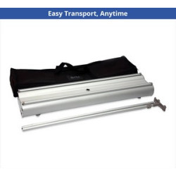 Double sided retractable banner stand - Hardware only (30" x 78")