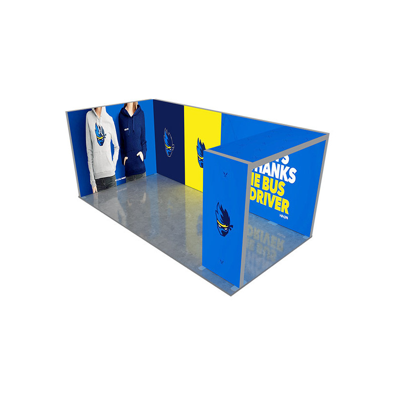 20' Backlit Trade Show Display - Design 1 (Double Sided)