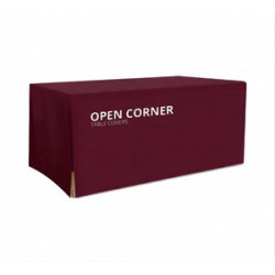 Open Corner Table Covers - 4 Sided (6' x 2.5ft)