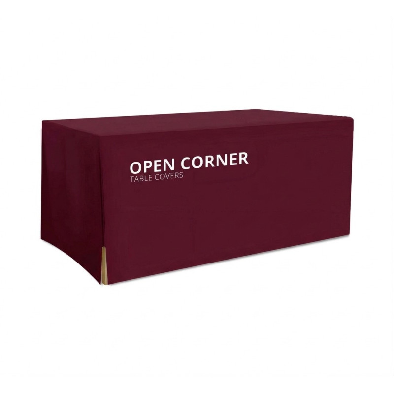 Open Corner Table Covers - 4 Sided (6' x 2.5ft)