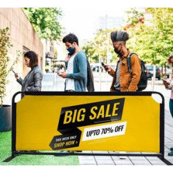 Crowd Control Barriers (3.29' x 2.75ft)