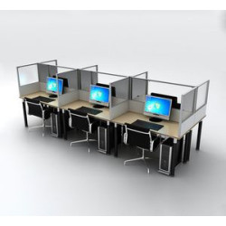 SEG Desktop Dividers - 6 Desk (3.5' x 11' x 2')