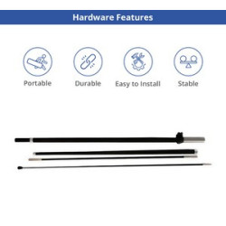 2.25' x 11.5' Blade Flags for Advertising with Cross Base with Water Bag