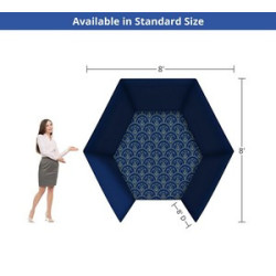 Hexagonal Vogue Booth Enclosure (Graphic only)