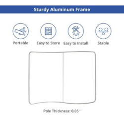 S Shape Pillow Case Backdrop (Hardware only)